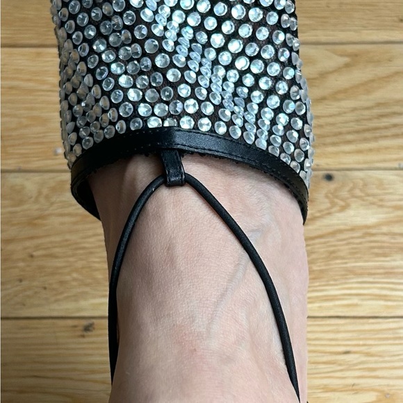 Mesh Gladiator Heels with crystal detailing - Picture 3 of 11